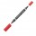 Pennarello Lumocolor Permanent Duo 348 punta feltro - punta 0,6mm e 1,5mm - rosso - Staedtler
