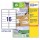 Etichette adesive - in carta riciclata - permanenti - 99,1 x 33,9 mm - 16 et/fg - 100 fogli - bianco - Avery