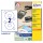 Etichette adesive tonde L6043 - in carta - laser - permanenti - diametro CD 117 mm - foro 41 mm - 2 et/fg - 25 fogli - bianco - Avery