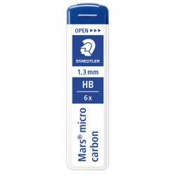 Mine Mars Micro - mina 1,3mm - gradazione HB - Staedtler - astuccio 6 mine