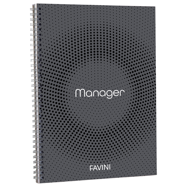 Blocco Spiral Manager 4 fori - microperforato - 23 x 29,7cm - 10mm - 80gr - 90 fogli - Favini Blocco Spiral Manager 4 fori - microperforato - 23 x 29,7cm - 10mm - 80gr - 90 fogli - Favini