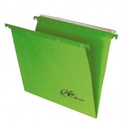 Cartella sospesa Joker - cassetto - interasse 33 cm - fondo V - 31,3 x 25 cm - verde - Bertesi