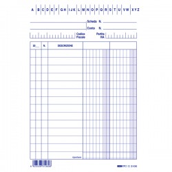 Schede - 2 colonne - 15 x 10,5 cm verticale - Edipro - conf. 100 pezzi