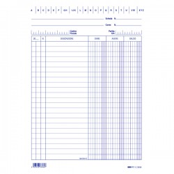 Schede - dare/avere/saldo - 21 x 15 cm - Edipro - conf. 100 pezzi