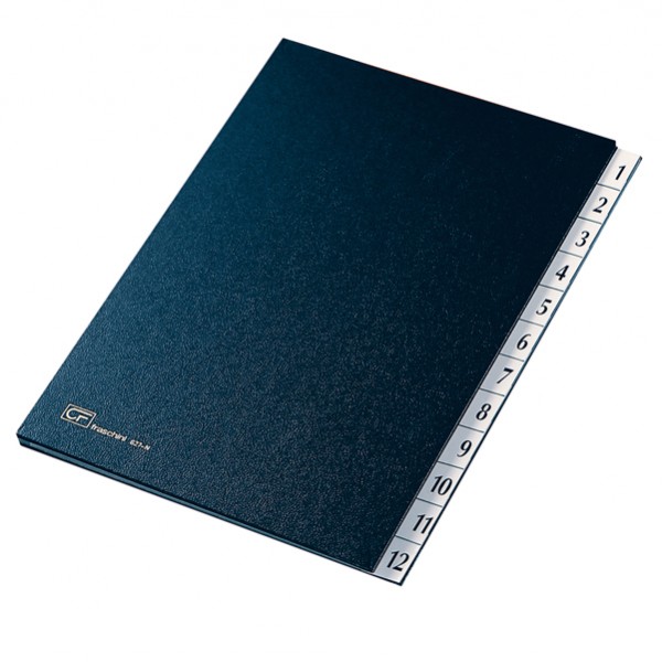 Classificatore numerico 1/12 - 24x34 cm - blu - Fraschini Classificatore numerico 1/12 - 24x34 cm - blu - Fraschini