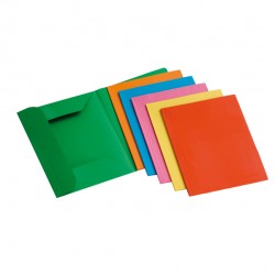 Cartelline 3 lembi - 200 gr - 25x33 cm - mix 6 colori - Brefiocart - conf. 12 pezzi