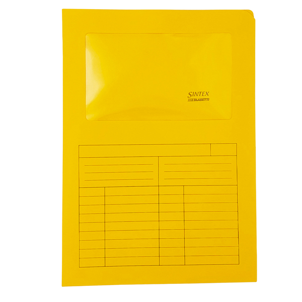 Cartellina a L con finestra Sintex - 120 gr - A4 - arancio - Blasetti - conf. 50 pezzi Cartellina a L con finestra Sintex - 120 gr - A4 - arancio - Blasetti - conf. 50 pezzi