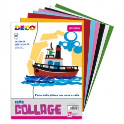 Album collage 710/10 - 24 x 34 cm - 10 fogli - carta velluto - 130 gr - DECO