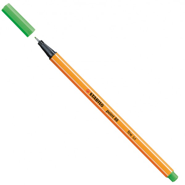 Fineliner Point 88 - tratto 0,4 mm - verde chiaro 43 - Stabilo Fineliner Point 88 - tratto 0,4 mm - verde chiaro 43 - Stabilo