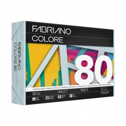 Carta Fabriano Colore - A3 - 80 gr - colori tenui celeste chiaro - Fabriano - conf. 250 fogli