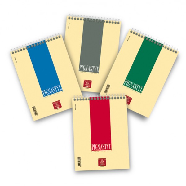 Blocco Pignastyl spiralato - 1 rigo - A5 - 80gr - 60 fogli - Pigna Blocco Pignastyl spiralato - 1 rigo - A5 - 80gr - 60 fogli - Pigna