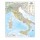 Carta geografica Italia amministrativa e stradale - murale - 67 x 85 cm - Belletti