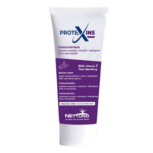 Crema mani barriera protettiva ProteXins - tubo 100 ml - inodore - Nettuno Crema mani barriera protettiva ProteXins - tubo 100 ml - inodore - Nettuno
