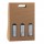 Scatola bottiglie Onda avana - 3 bottiglie - 270 x 90 x 385 mm - Scotton