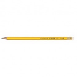 Matita in grafite Studio H555T - gradazione HB - con gommino - Koh.I.Noor - conf. 12 pezzi