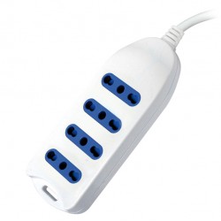 Presa multipla - 4 prese standard italiano - cavo da 1.5 mt - MKC