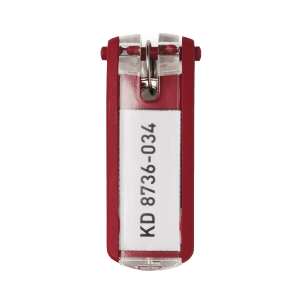 Portachiavi Key Clip - rosso - Durable - conf. 6 pezzi Portachiavi Key Clip - rosso - Durable - conf. 6 pezzi