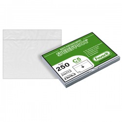 Busta adesiva Speedy Doc - senza stampa - C5 - 23 x 16,5 cm - LDPE - trasparente - Favorit - conf. 250 pezzi