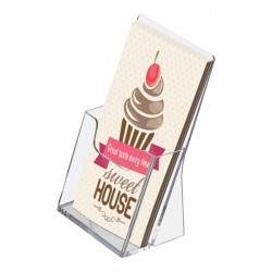 Portadepliant da banco - 1 tasca 1/3 A4 - 11 x 19,8 x 8,3 cm - Tecnostyl