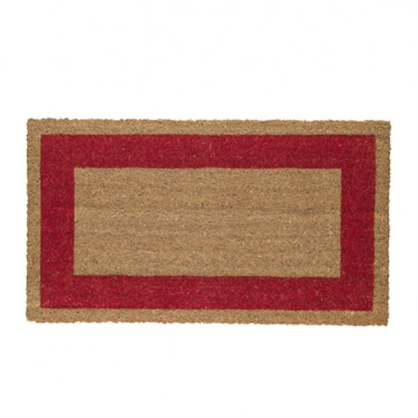 Zerbino Cocco - 45 x 80 cm - fondo in vinile - rosso - Velcoc Zerbino Cocco - 45 x 80 cm - fondo in vinile - rosso - Velcoc