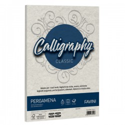 Carta Calligraphy Pergamena - A4 - 190 gr - perla 10 - Favini - conf. 50 fogli