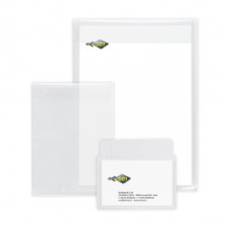 Buste con patella Soft P - PPL - 7,5 x 11 cm - liscio - trasparente - Sei Rota - conf. 25 pezzi