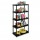 Scaffale 4080/5 - 5 ripiani - 80 x 40 x 173,4 cm - PPL - nero - Terry