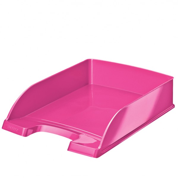 Vaschetta portacorrispondenza WOW - 25,5 x 35,7 x 7 cm - fucsia metallizzato - Leitz Vaschetta portacorrispondenza WOW - 25,5 x 35,7 x 7 cm - fucsia metallizzato - Leitz