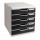 Cassettiera Modulo A4 - 28,8 x 32 x 35 cm - 5 cassetti - grigio/nero - Exacompta