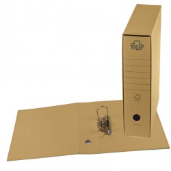 Registratore Eco New - dorso 8 cm - protocollo 23 x 33 cm - camoscio - Brefiocart