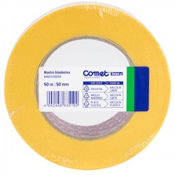 Nastro biadesivo - 50 mm x 50 m - PP - trasparente - Comet