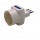 Adattatore triplo con spina 2P+T 10A - 2 prese 10A + 1 Schuko - MKC