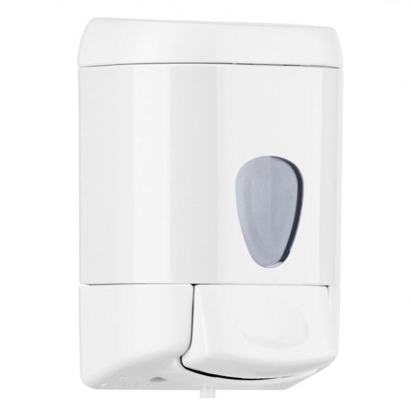 Dispenser da muro Prestige per sapone liquido - capacità 0,55 L - bianco - Mar Plast Dispenser da muro Prestige per sapone liquido - capacità 0,55 L - bianco - Mar Plast