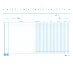 Schede dare/avere/saldo/iva - 17 x 24 cm (orizzontale) - Edipro - conf. 100 pezzi