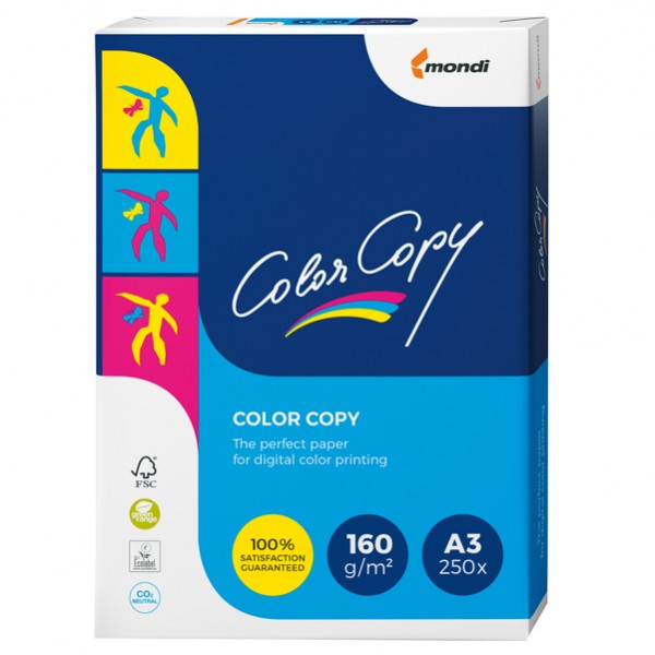 Carta Color Copy - 320 x 450 mm - 160 gr - bianco - Sra3 - Mondi - conf. 250 fogli Carta Color Copy - 320 x 450 mm - 160 gr - bianco - Sra3 - Mondi - conf. 250 fogli