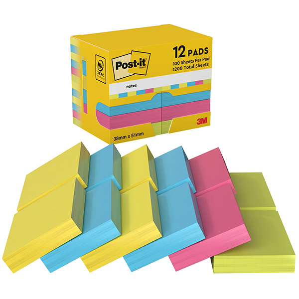 Blocco foglietti Colori Energy - 653-TFEN - 38 x 51 mm - 72 gr - colori assortiti - 100 fogli - Post-it Blocco foglietti Colori Energy - 653-TFEN - 38 x 51 mm - 72 gr - colori assortiti - 100 fogli - Post-it