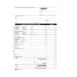 Blocco conto albergo/pensione - 7 giorni - uso mano - 23 x 15cm - 100 fogli - Edipro