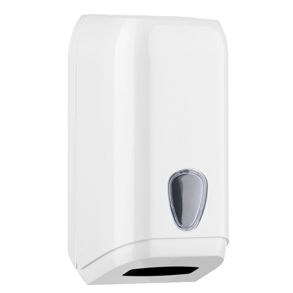 Dispenser di carta igienica in fogli - 15,8x13x30,7 cm - bianco - Mar Plast Dispenser di carta igienica in fogli - 15,8x13x30,7 cm - bianco - Mar Plast