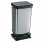 Pattumiera a pedale Paso - 35x26x68 cm - 40 L - PPL metallizzato - nero/argento - Rotho