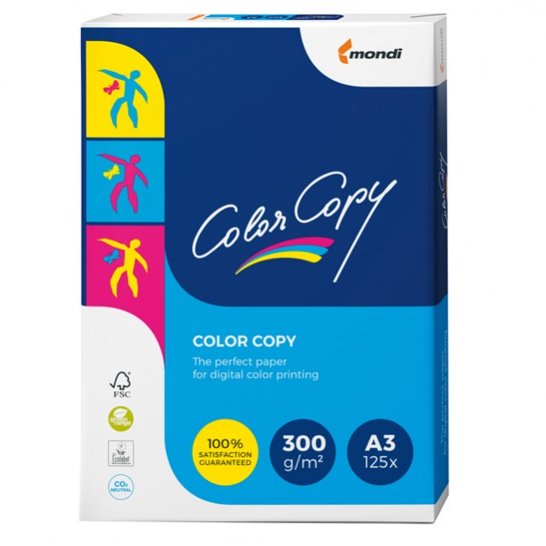 Carta Color Copy - 320 x 450 mm - 300 gr - bianco - Sra3 - Mondi conf. 125 fogli Carta Color Copy - 320 x 450 mm - 300 gr - bianco - Sra3 - Mondi conf. 125 fogli