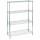 Libreria Archimede Light - 4 ripiani - acciaio cromato - 36 x 90 x 137 cm - Serena Group
