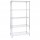 Libreria Archimede Light - 5 ripiani - acciaio cromato - 36x90x177 cm - Serena Group