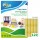 Etichette adesive ovali GL4 - in carta - permanenti - 22 x 16 mm - 120 et/fg - 100 fogli - oro satinato - Tico