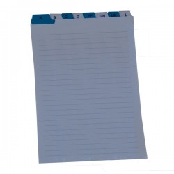 Schede - rubrica A/Z -  17 x 24 cm (verticale) - bianco - Edipro