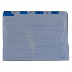 Schede - rubrica A/Z -  17x24 cm (orizzontale) - bianco - Edipro