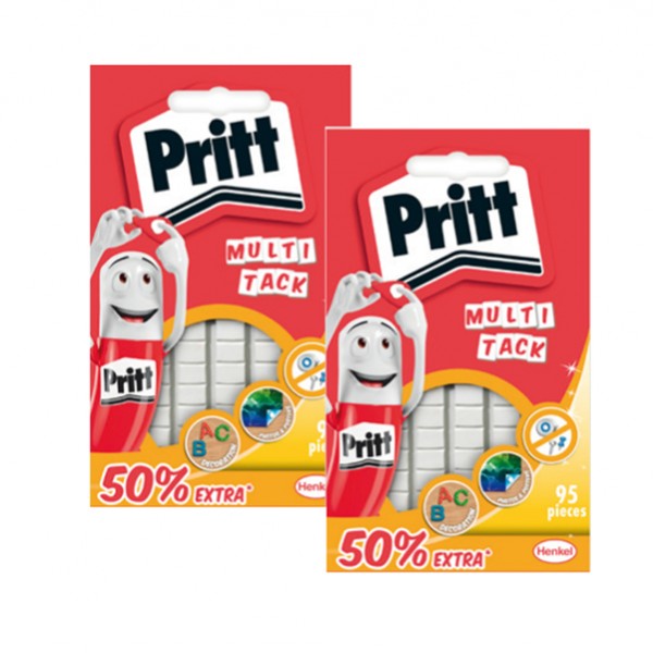 Gommini adesivi Multi-Tack - riutilizzabili - bianco - Pritt - conf. 95 pezzi Gommini adesivi Multi-Tack - riutilizzabili - bianco - Pritt - conf. 95 pezzi