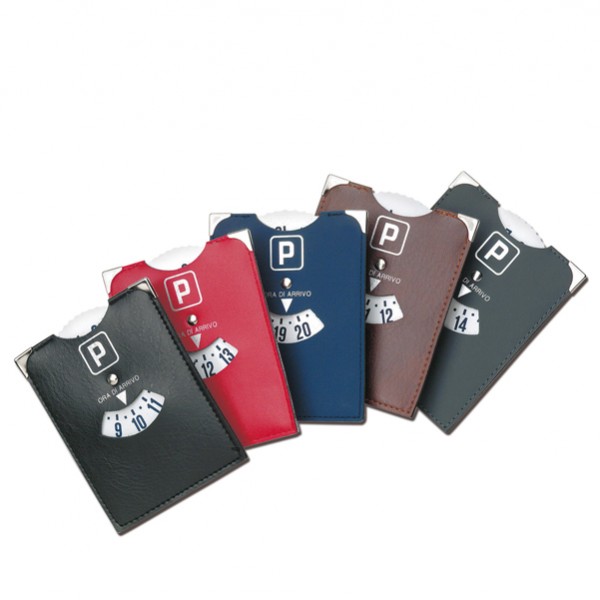 Disco Orario - similpelle - 12,7 x 10 cm - colori assortiti - Alplast - conf. 25 pezzi