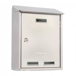 Cassetta postale Elios Steel - 35 x 45 x 15 cm - acciaio inox - Metalplus