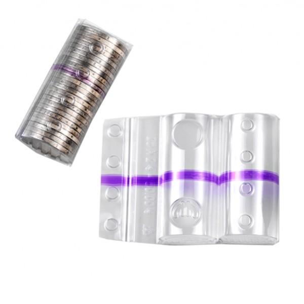 Blister portamonete - 2 euro - fascia viola - Iternet - sacchetto da 100 blister Blister portamonete - 2 euro - fascia viola - Iternet - sacchetto da 100 blister