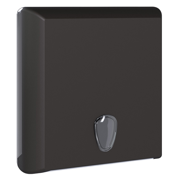 Dispenser asciugamani piegati EColored - 29 x 10,5 x 30,5 cm - vesuvian black - Mar Plast Dispenser asciugamani piegati EColored - 29 x 10,5 x 30,5 cm - vesuvian black - Mar Plast